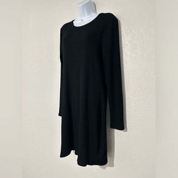 NWOT Daily PRACTICE for Anthropologie black knit midi dress size L - Picture 3 of 8